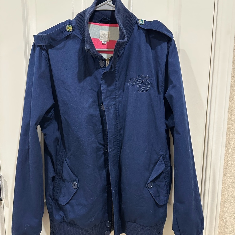 Adidas Freizeit Klub Country Club Sample Navy Blue Bomber Jacket